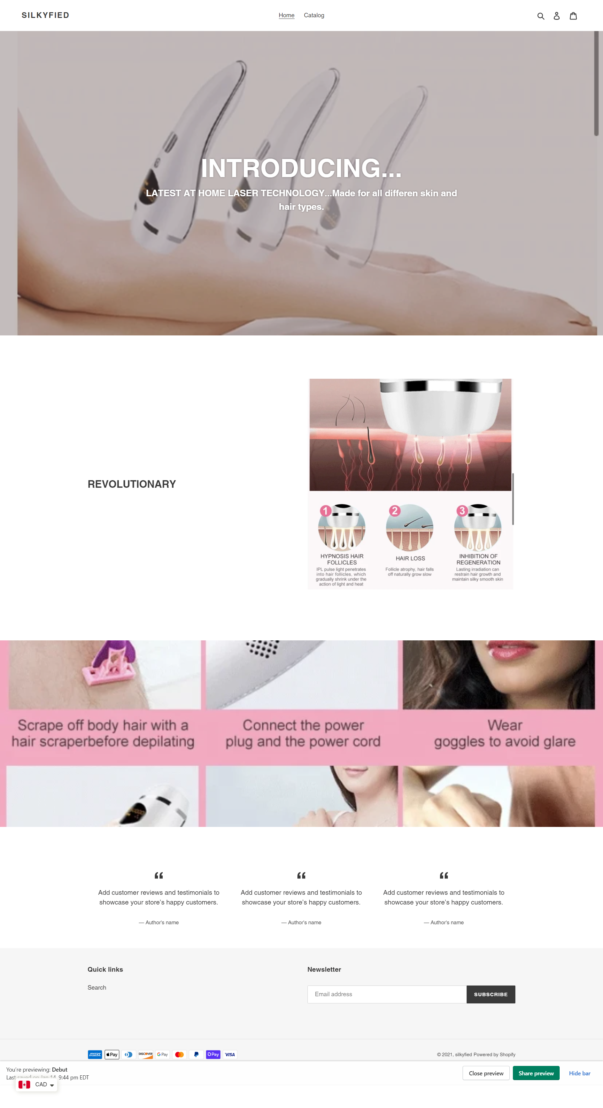 Before - SilkyFied - Luxury E-commerce Platform